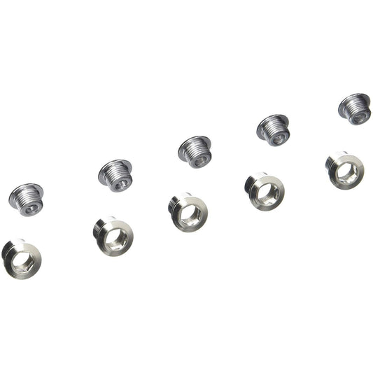 STRONGROAD Double Chainring Bolt Kit - Steel Silver