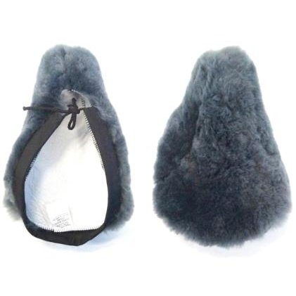 Sheepskin Seat Cover - Large, Drawstring, Grey Wool