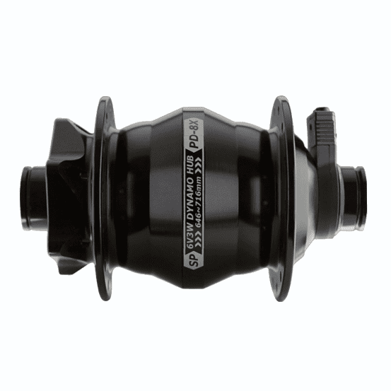 Shutter Precision PD-SX-110 Dynamo Front Hub - Boost 15mm Thru Axle 32H 6 Bolt Disc 6V 3W Output - Black