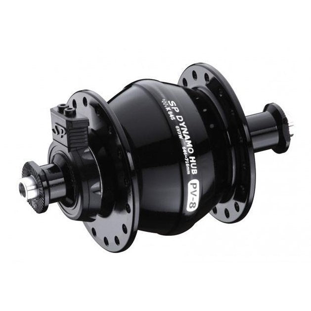 Shutter Precision PV-8 Dynamo Hub - Front 32H Non-Disc QR Black