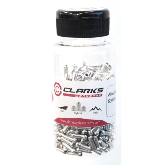 Silver Cable Ends for Brake & Gear Wire - 500 Pack