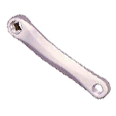 Silver LH Crank Arm 175mm Diamond Taper Low Profile Alloy