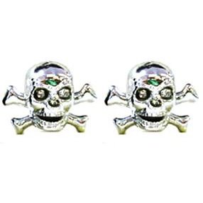 Skull Silver V/Cap - 2 Pieces