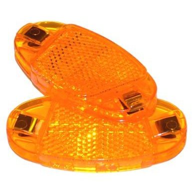 Spoke Reflector Pair with Steel Clip - Bike Safety Accessory