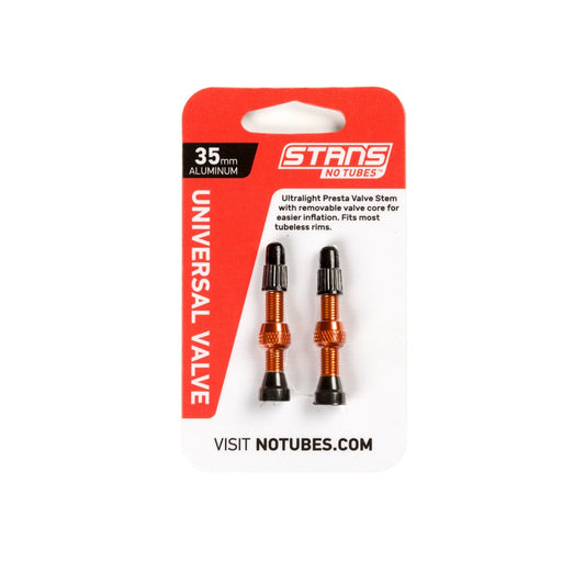 Stans Universal Valve 35mm Aluminum Orange