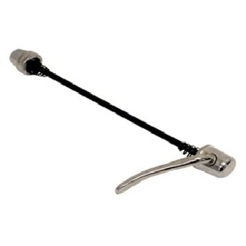 Steel Front Skewer for Quick Release, 128mm, Silver - Not for Disc Brake Bikes