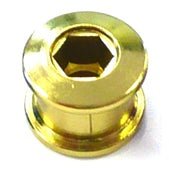 Steel Gold Single Speed Chainring Bolts - Pack of 5