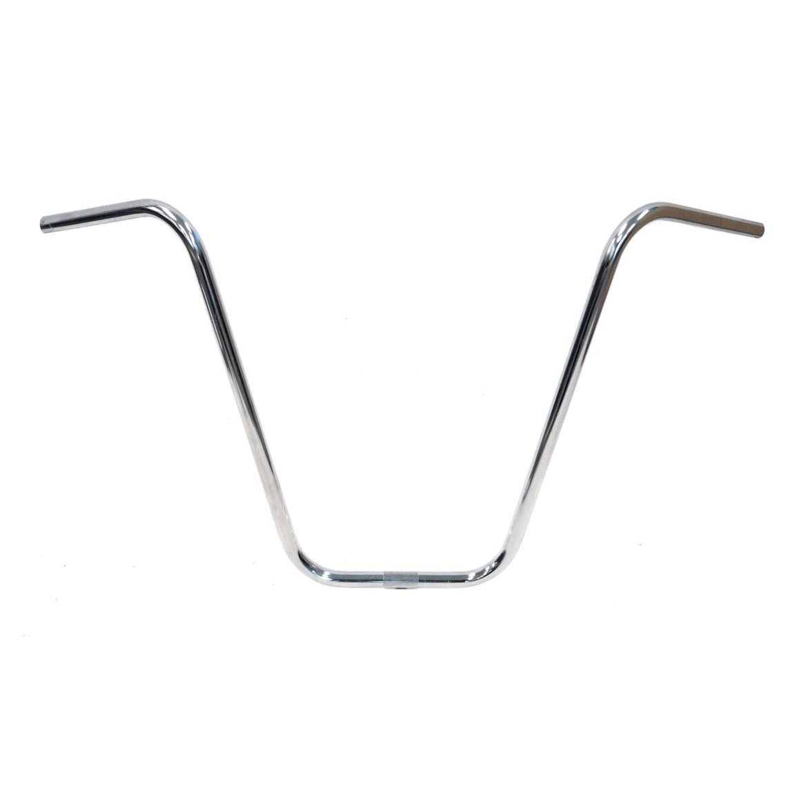 Steel Hi-Rise Handlebar - 22.2mm, 91cm Wide, 500mm Rise, Silver