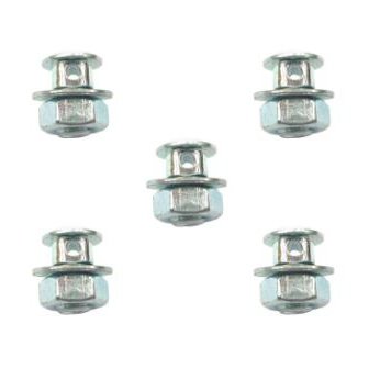 Steel M6 Anchor Bolt & Nut Set - Dome Nut Bag of 5