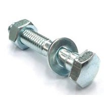 Steel M8 Bolt with Washer & Nut - 45mm Length