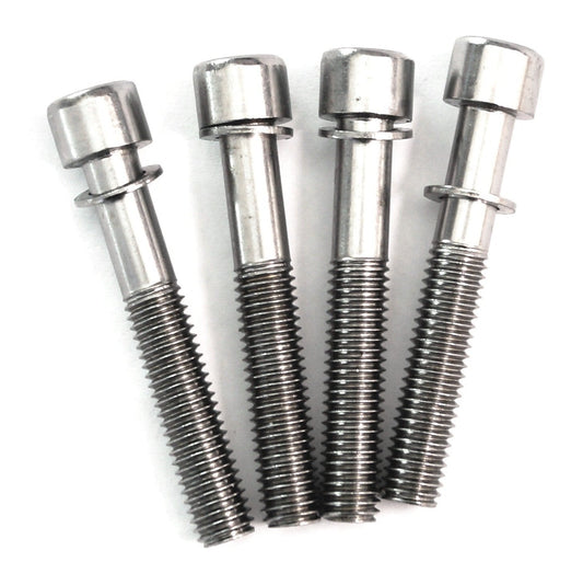 Steel M8 Seat Post Bolt for Micro Adjust - 50mm Full Threaded 4 Pack