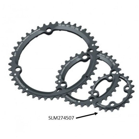 Stronglight MTB Chainring 22T 7075 CNC Black 64mm BCD 9 Spd Compatible