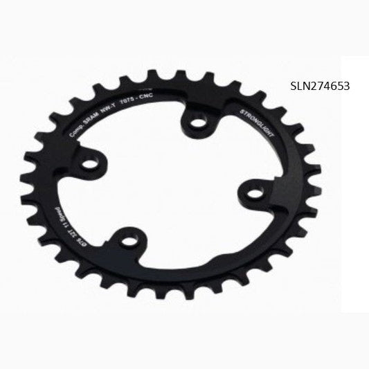 Stronglight MTB Chainring 34T SRAM XX1 Compatible Narrow Wide 7075 CNC Black