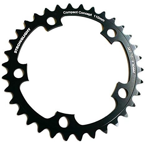 Stronglight Road Chainring 34T 110mm BCD 9/10 Spd Black