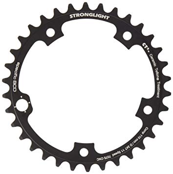 Stronglight Road Chainring 34T 7075 CNC Black CT2 Campag 110mm BCD 11 Spd