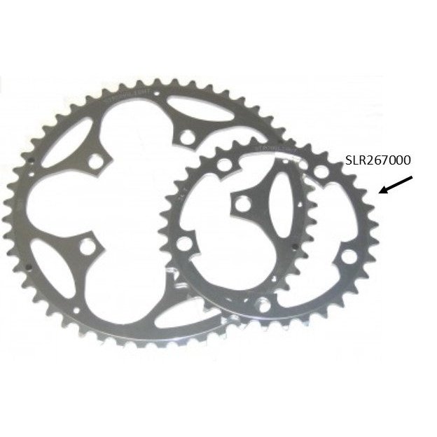 Stronglight Road Chainring 38T 130mm BCD 9/10 Spd Silver