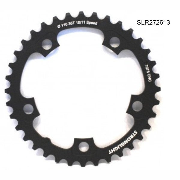 Stronglight Road Chainring 39T 7075 CNC Black - 130mm BCD 10/11 Spd