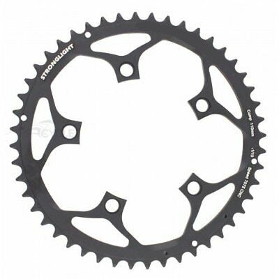 Stronglight Road Chainring 50T 7075 CNC Black - 110mm BCD 9/10 Spd