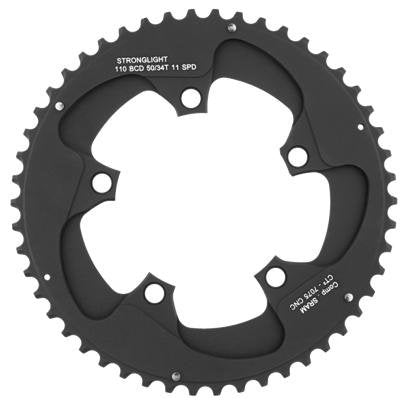 Stronglight Road Chainring 50T 7075 CNC Black CT2 Campag 110mm BCD 11 Spd