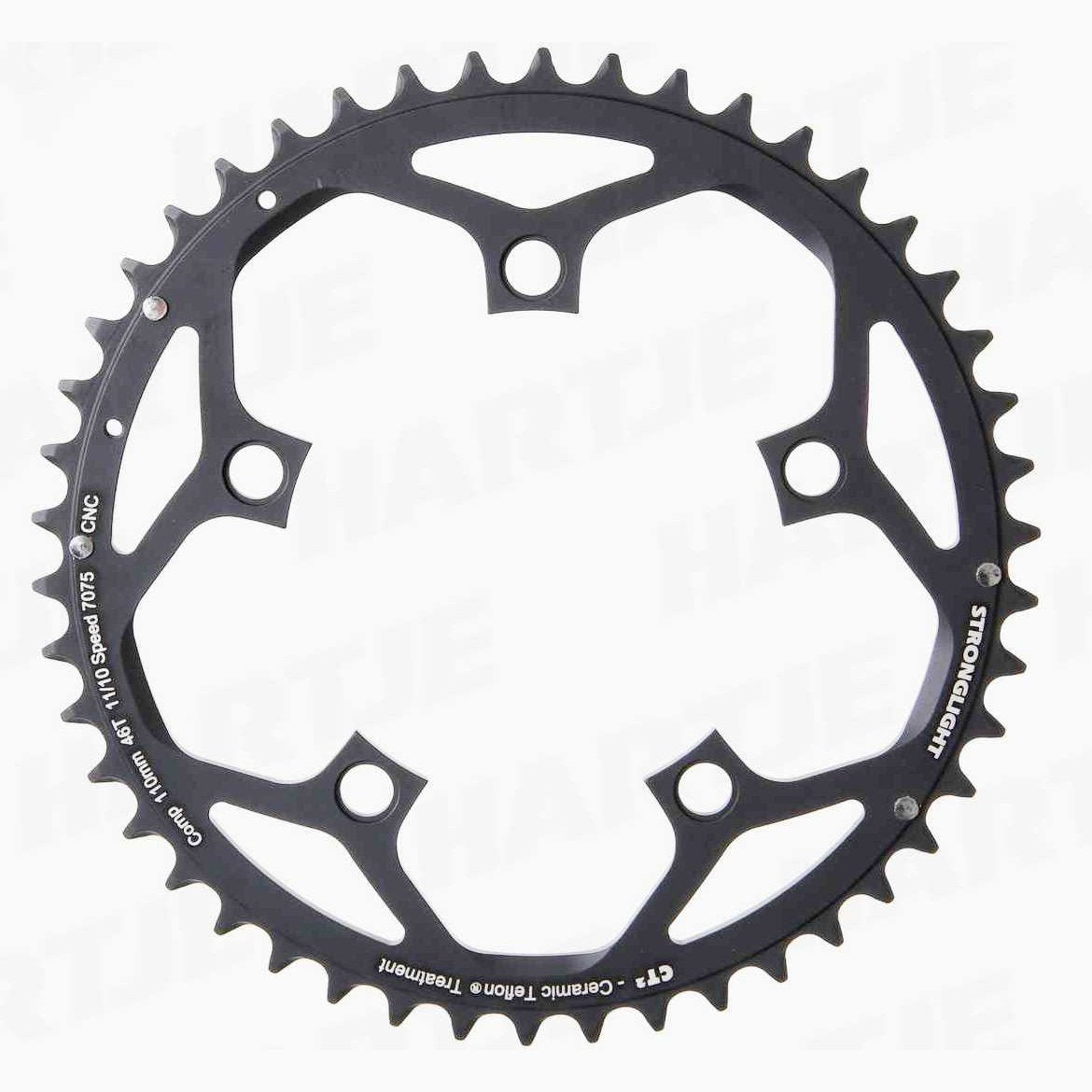 Stronglight Road Chainring 50T CNC Black CT2 - 130mm BCD