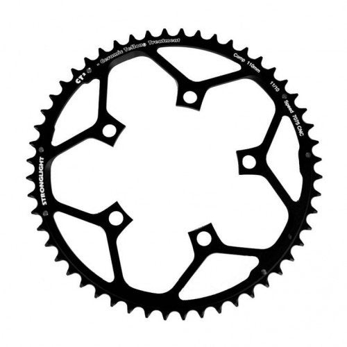 Stronglight Road Chainring 53T 7075 CNC Black CT2 - 110 BCD 10/11 Spd