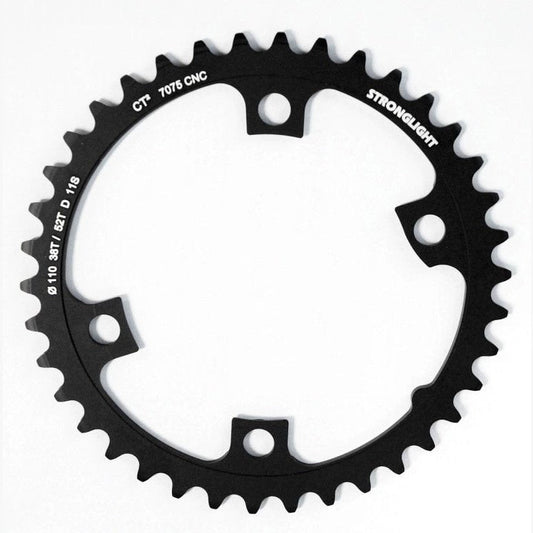 Stronglight Road Chainring for Shimano Dura-Ace & DI2 FC-R9100 - 38T Inner, 11 Speed, 110 BCD