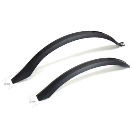 Sunnywheel Clip-On Mudguard Set for 26-29ER Bikes - Front & Rear, Fits Tyres up to 2.1"