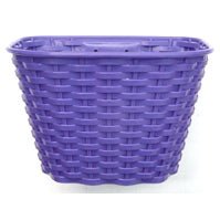 Sunnywheel Plastic Bike Basket for 16-20" Bikes - Purple