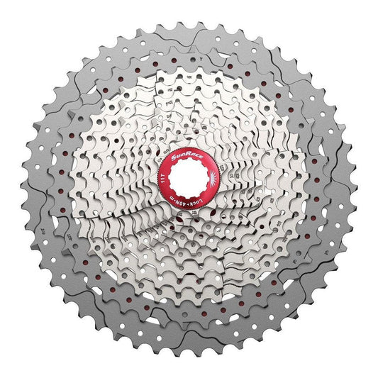 Sunrace Metallic Silver 12-Speed Cassette for HG Shimano & Sram Freehub Bodies