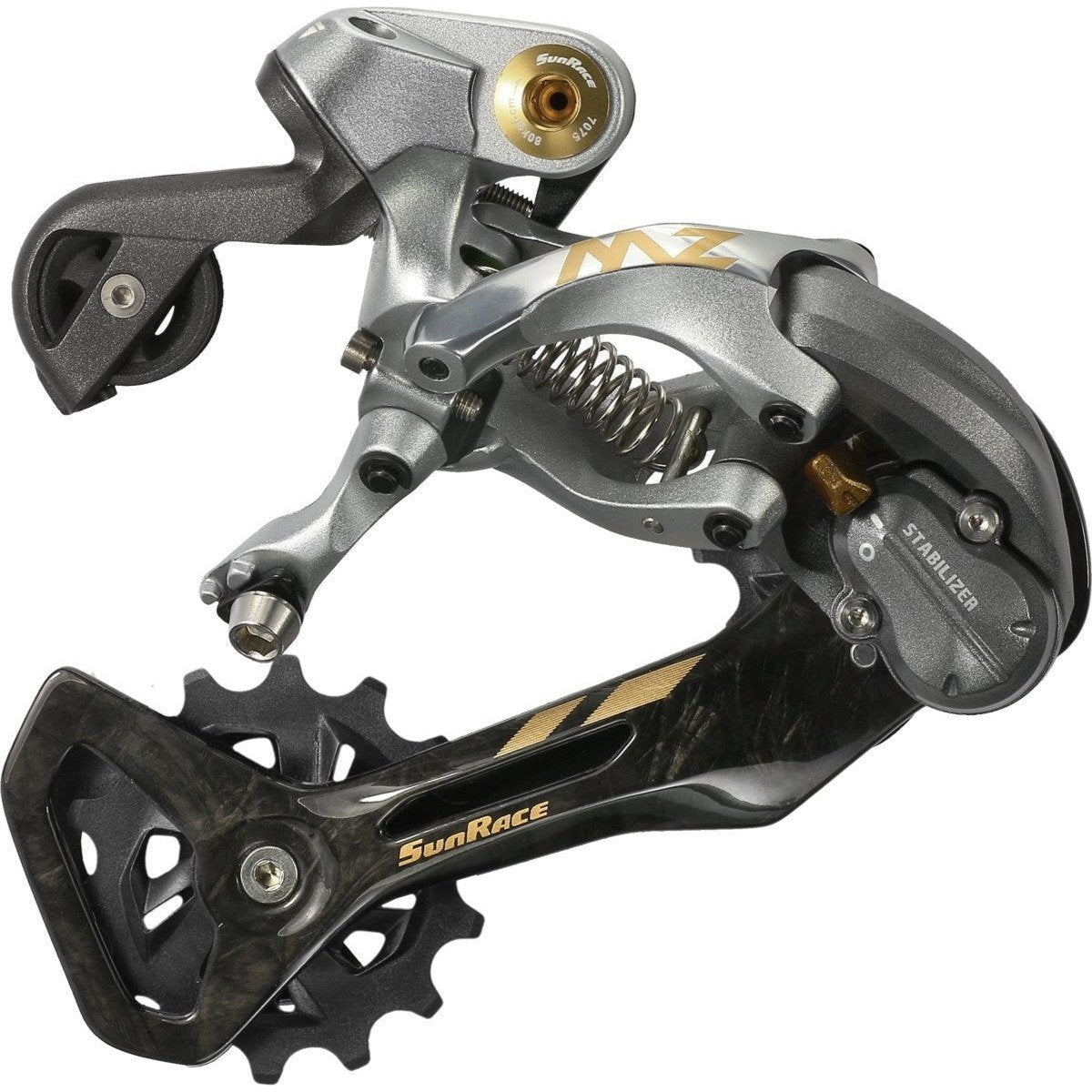 Sunrace RDMZ80MD Derailleur - 10/11/12 Speed, Medium Cage, SRAM Compatible