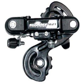 Sunrace Shimano - alike Tourney TY300 Rear Derailleur - Short Cage, 6/7 Speed, Indexed, Black