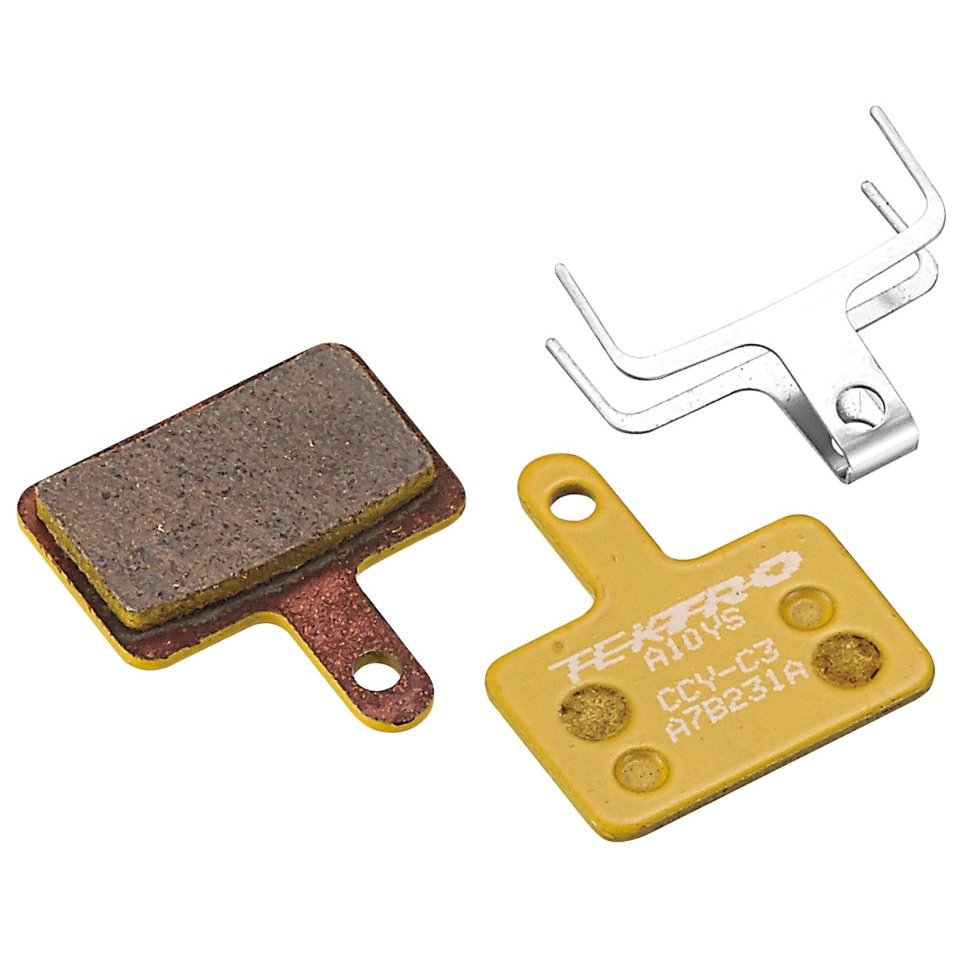 TEKTRO A10YS Disc Brake Pads - 2 Piston Caliper, Sintered, Yellow