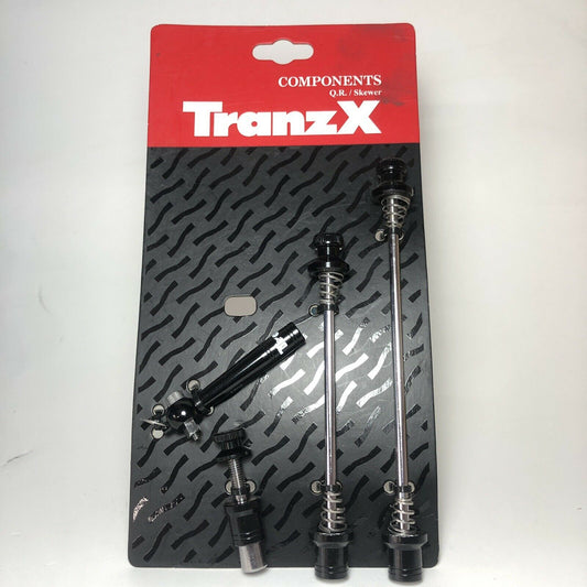 TRANZ X - Bike Axle Security Skewer Lock Quick Release Wheel Mtb/Road Black QR