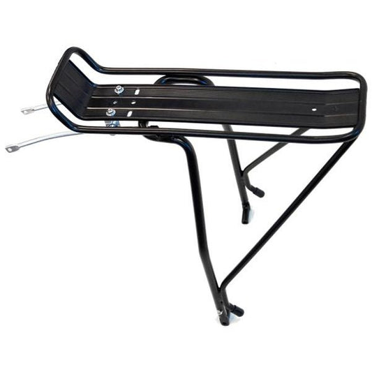 TourSeries Alloy Rear Pannier Rack for 700C/29ER Disc Brake Bikes - Adjustable Stay Length & Fittings Included