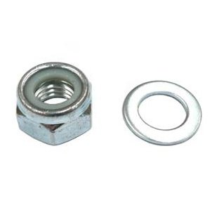 Trike 14mm Nylock Nut with Washer Pair