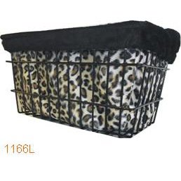 TsaiYarn Cruiser Candy Leopard Basket Liner - Double Sided Drawstring, L:33 x W:23 x H:31cm