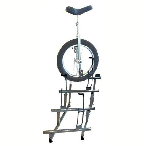 Unicycle Display Stand - Holds 4, Powder Coated Black