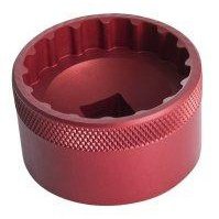 Unior 16-Notch Bottom Bracket Socket - Anodized Red