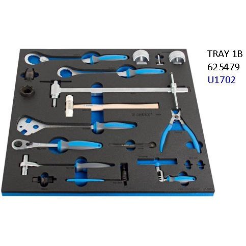 Unior Master Workbench Tray 1B with 17 Bicycle Tools - Quality Guaranteed