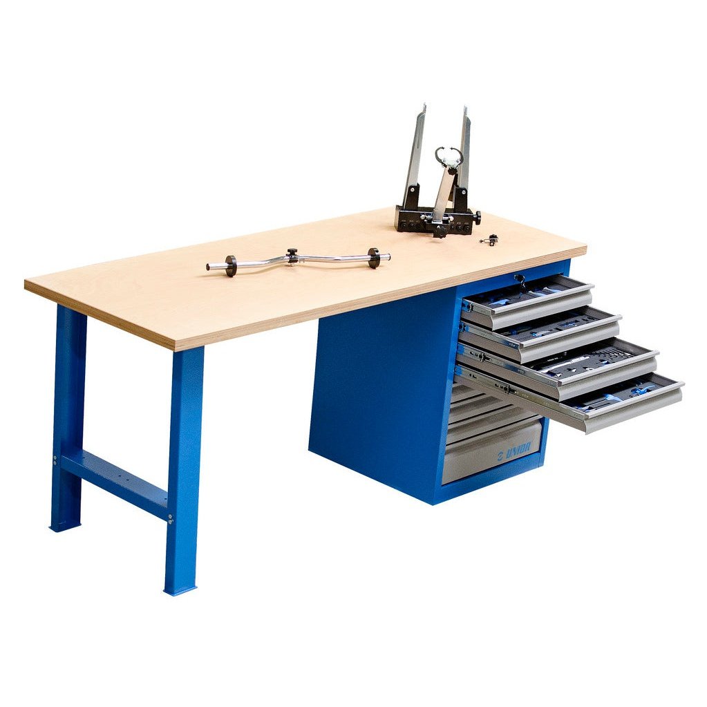 Unior ProMech 2050mm 8-Drawer Workbench 160 Tools Foam Trays