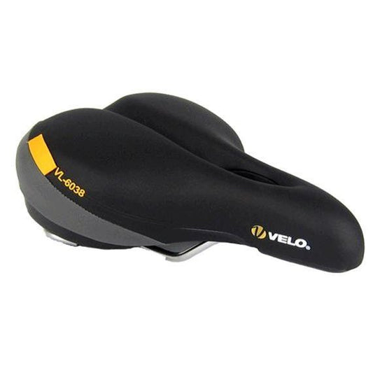 VELO PLUSH Relaxed Wide Saddle - Comfortable & Lightweight