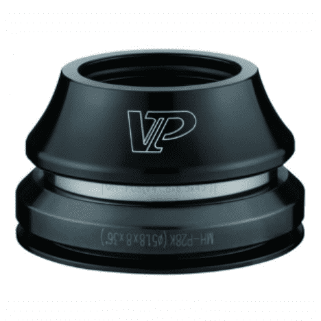 VP Alloy Tapered Integrated Headset - Black, 1.1/8"-1.5" - Threadless, Sealed Bearing 45x45, Includes Star-Nut & TopCap
