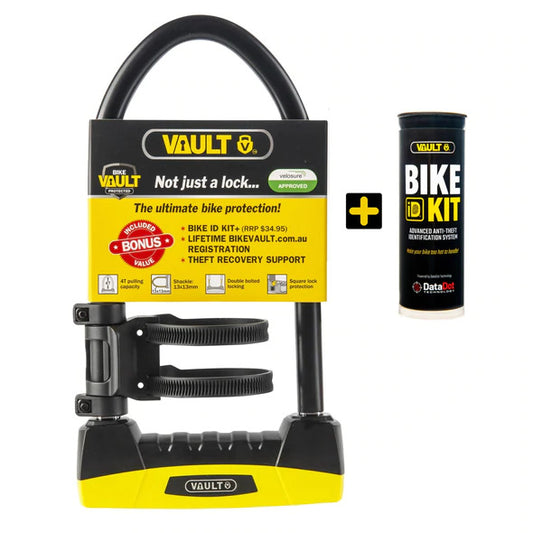 Vault D Lock 600 - Secure Bike Lock & ID Kit