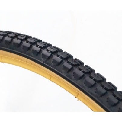 VeeRubber 28x1.3/8 Black Gum Wall Tyre with Block Tread
