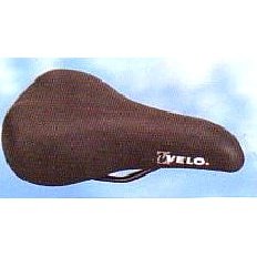 Velo 20" Bike Saddle - Black with Clamp, 150x240mm