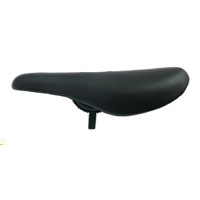 Velo BMX Pivotal Saddle - Hollow Bolt, PP Plastic, Padded, Black