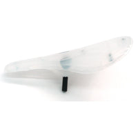 Velo BMX Pivotal Saddle - Hollow Bolt, PP Plastic, Semi Clear