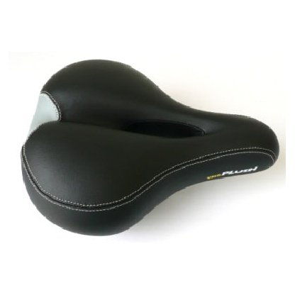 Velo Comfort Saddle with Memory Foam and O-Zone Cut Out - Black