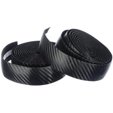 Velo Gel Handlebar Tape, Carbon Look, Cushion, Black, w/ Plugs