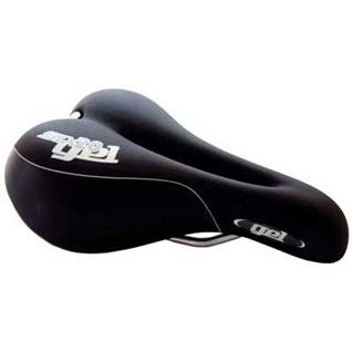 Velo Ladies O-Zone Gel Saddle - Plush Foam, Cut Out, 170x240mm BLACK